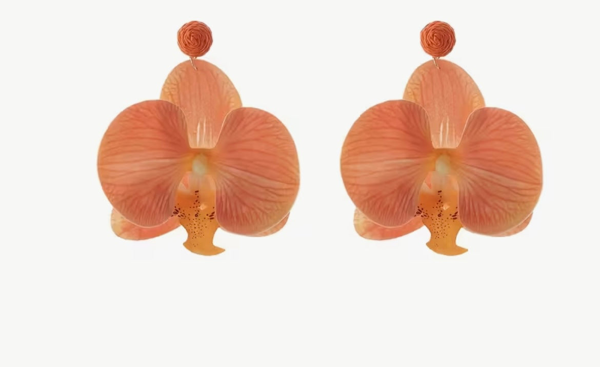 $12.990 💠 Aros Orquídea – Edición Cielo Tropical