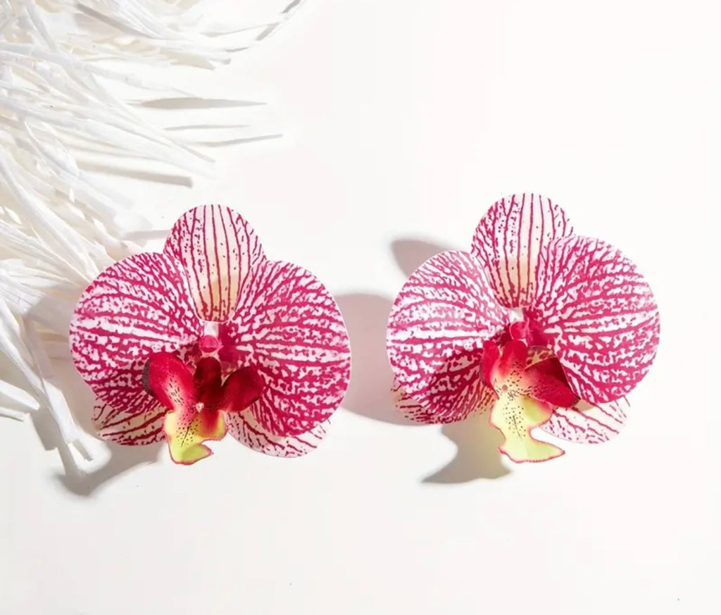 $12.990 💠 Aros Orquídea – Edición Cielo Tropical
