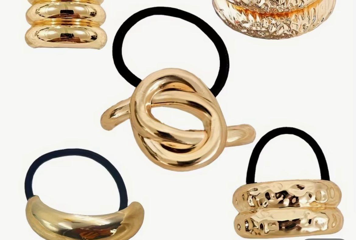 $10.990 Set ligas con accesorio metálico ✨