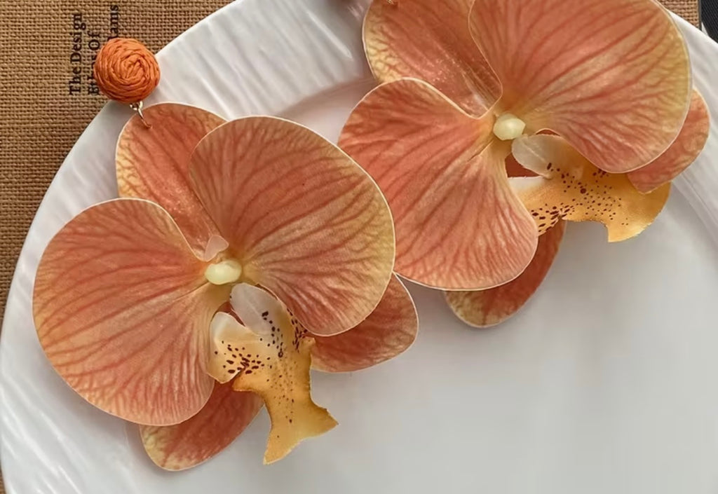 $12.990 💠 Aros Orquídea – Edición Cielo Tropical