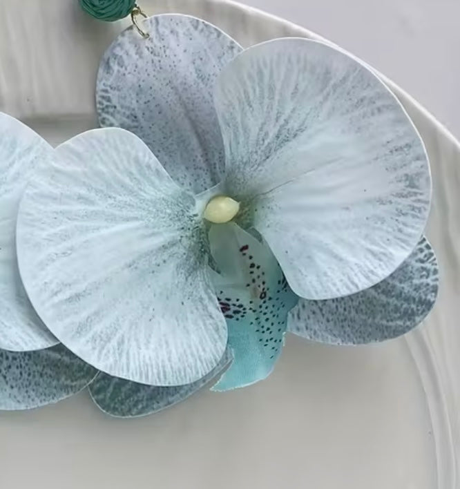 $12.990 💠 Aros Orquídea – Edición Cielo Tropical