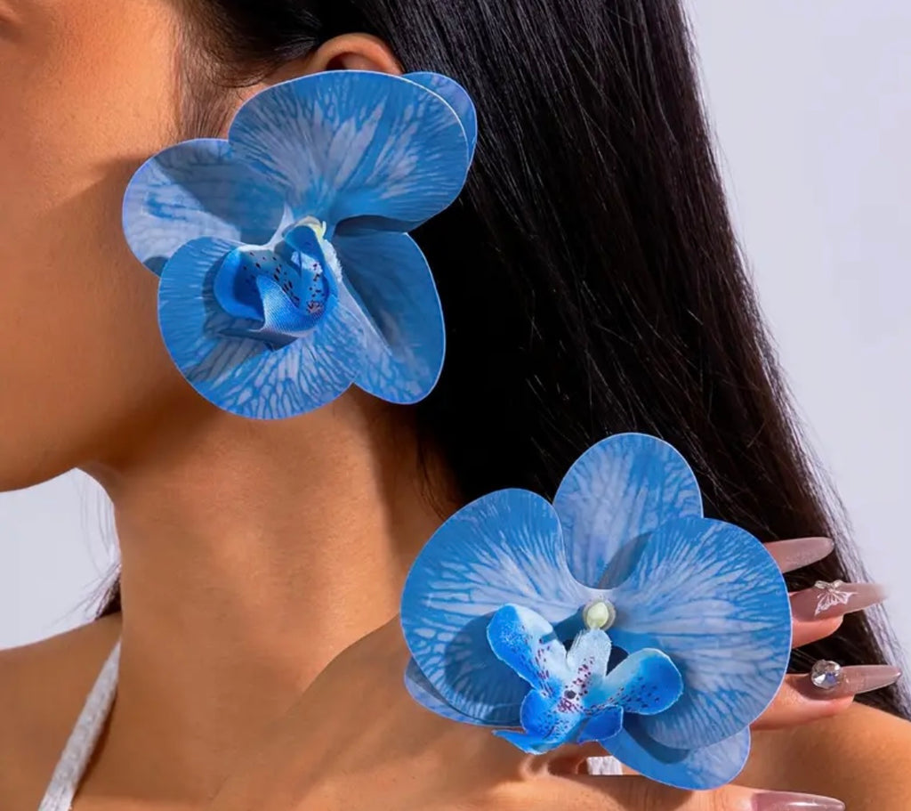 $12.990 💠 Aros Orquídea – Edición Cielo Tropical