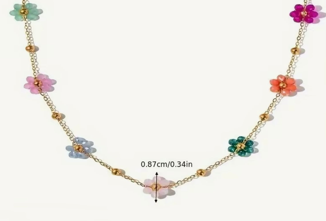 13.990 🌼 Collar Golden Bloom – Áurea Tienda