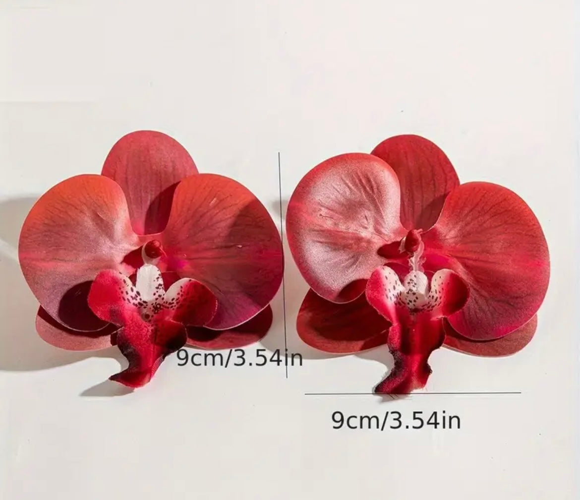 $12.990 💠 Aros Orquídea – Edición Cielo Tropical