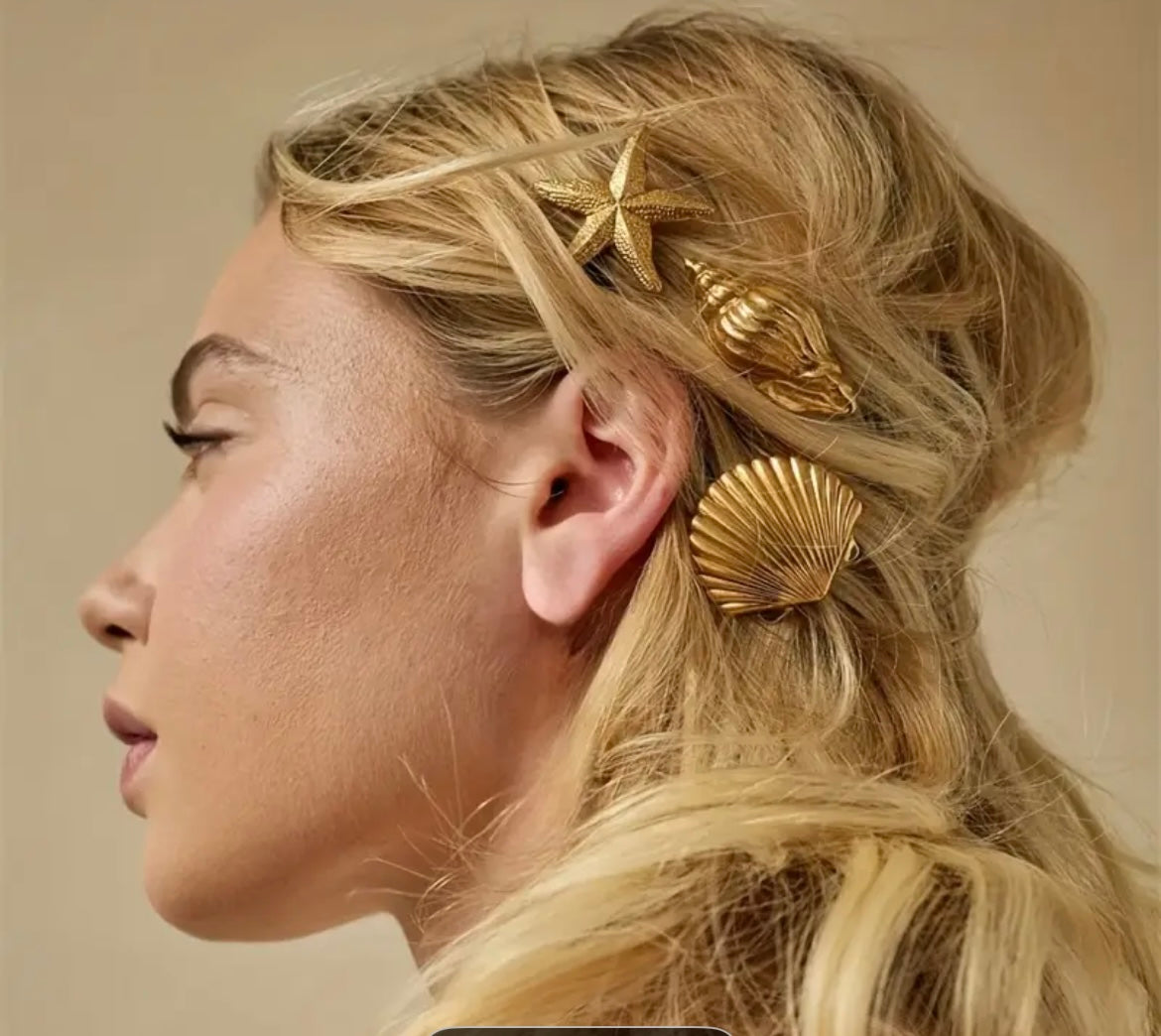 $6.990 🌟 Set de Pinzas Doradas “Sea Gold