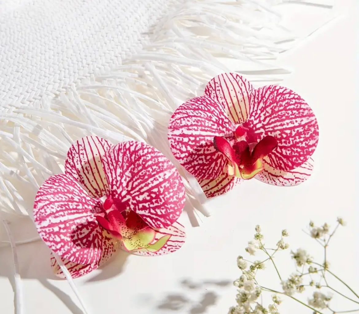 $12.990 💠 Aros Orquídea – Edición Cielo Tropical