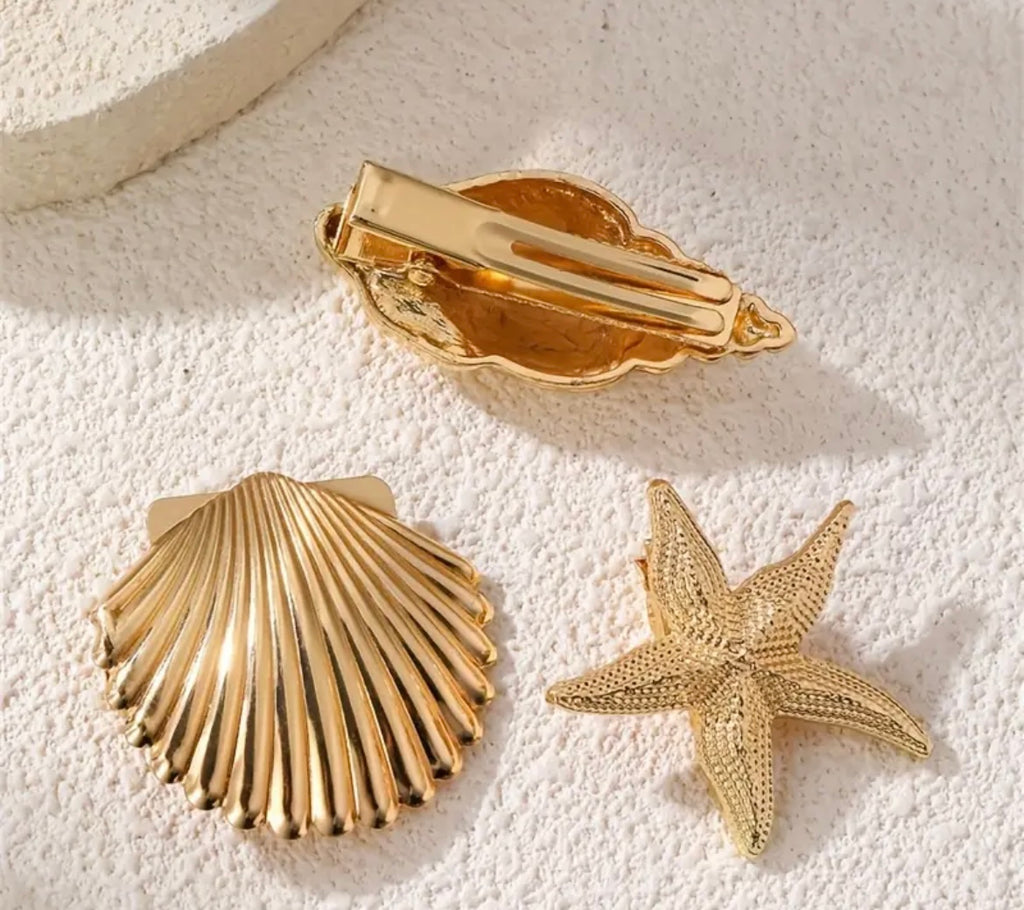 $6.990 🌟 Set de Pinzas Doradas “Sea Gold