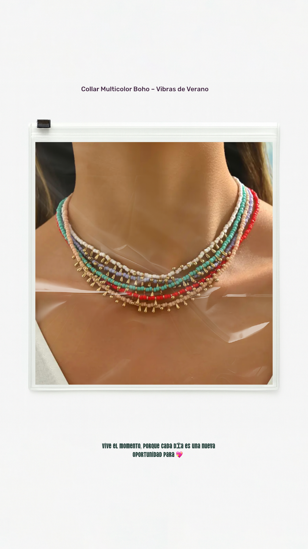 $12.990 Collar Multicolor Boho – Vibras de Verano 🌈