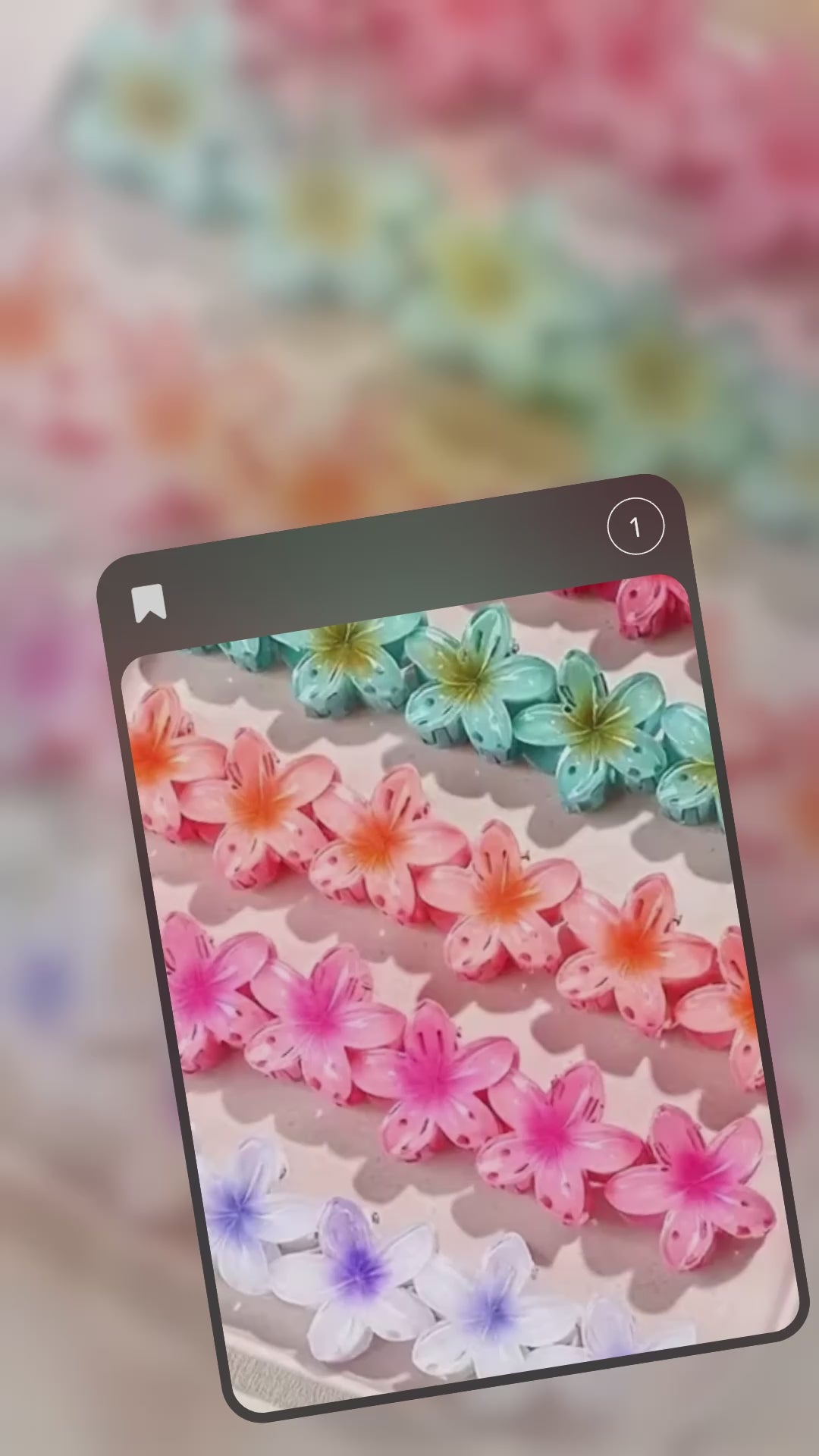 12.990 🌺 Pack 6 Ganchos Flor Tropical – Primavera/Verano